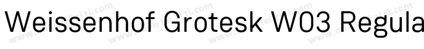 Weissenhof Grotesk W03 Regular字体转换